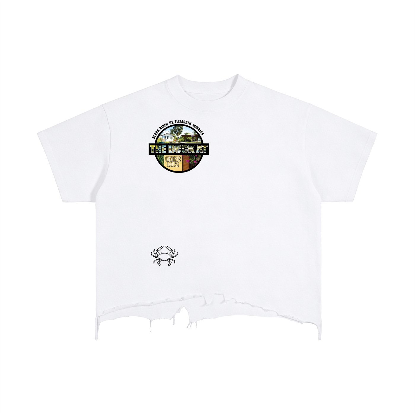 Vintage Wash Boxy Distressed Hem T-Shirt