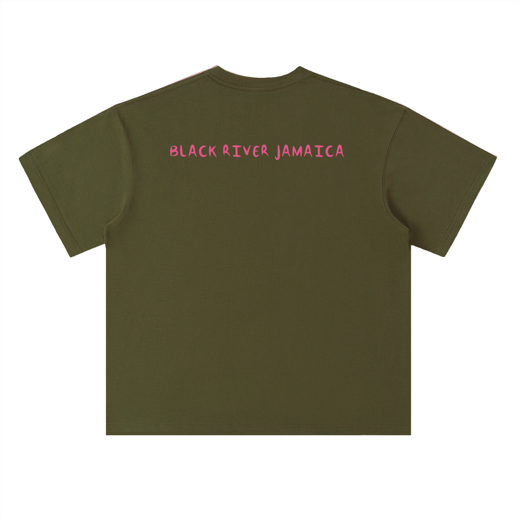 Heavyweight Drop Shoulder  Sister Lou's Cotton T-Shirt