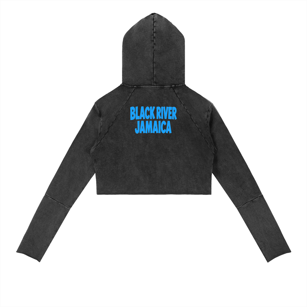 Vintage Washed Raw Edge Hoodie