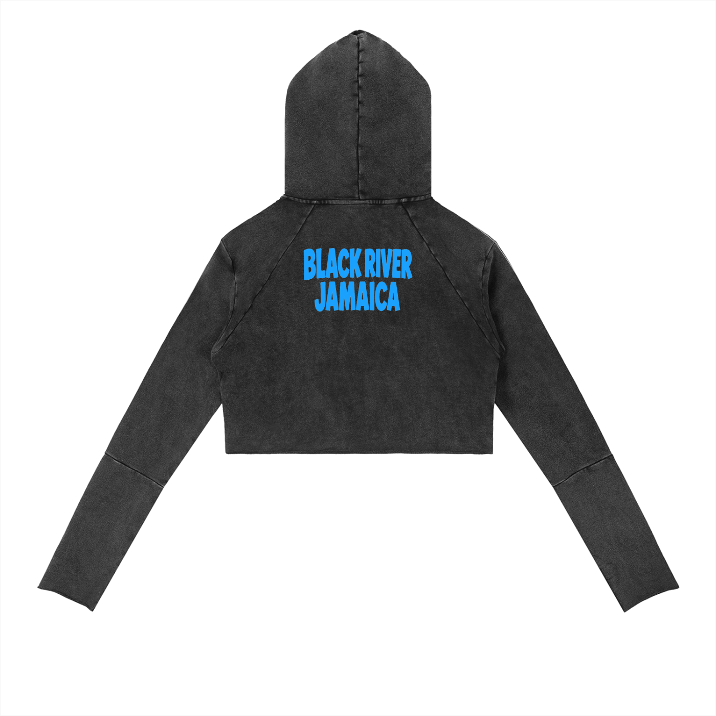 Vintage Washed Raw Edge Hoodie